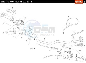 MRT-50-PRO-TROPHY-2-0-EURO-4-2018-TROPHY-2-0-BLANCA-EURO-4 drawing HANDLEBARS