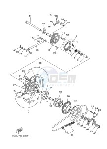 AG200FE (53CD 53CE) drawing REAR WHEEL