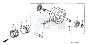 TRX90XC TRX90 ED drawing CRANKSHAFT/ PI STON