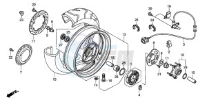 NT700VA drawing REAR WHEEL