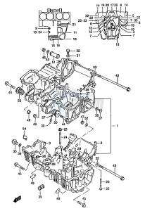 GSF1200A (E18) drawing CRANKCASE