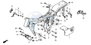 CG125ES drawing FRAME BODY