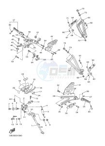 YZF-R6 600 R6 (1JSG 1JSH) drawing STAND & FOOTREST