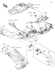 NINJA ZX-10R ZX1000SJF XX (EU ME A(FRICA) drawing Taillight(s)