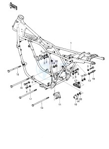 KZ 1300 B [B2] drawing FRAME