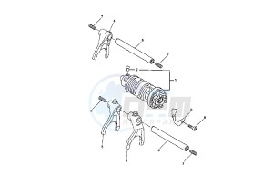 YZF R6 600 drawing SHIFT CAM-FORK