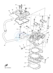 YZ450F (B111 B112 B113 B114) drawing CYLINDER