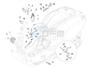 SPRINT 50 4T 3V E4-2020 (NAFTA) drawing Voltage Regulators - Electronic Control Units (ecu) - H.T. Coil