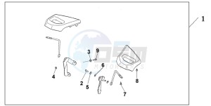 GL1800 drawing PASSENGER ARMREST