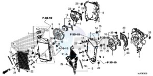 CRF1000DG CRF1000 - Africa Twin - Dual Clutch Europe Direct - (ED) drawing RADIATOR