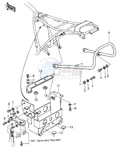 KZ 440 D [LTD BELT] (D1) [LTD BELT] drawing BATTERY CASE -- 80 D1- -