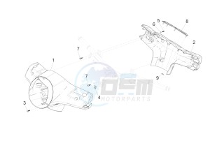 GTS 300 ie ABS E4 (EMEA) (EN, EU) drawing Handlebars coverages