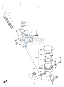 TL1000R (E2) drawing FRONT MASTER CYLINDER