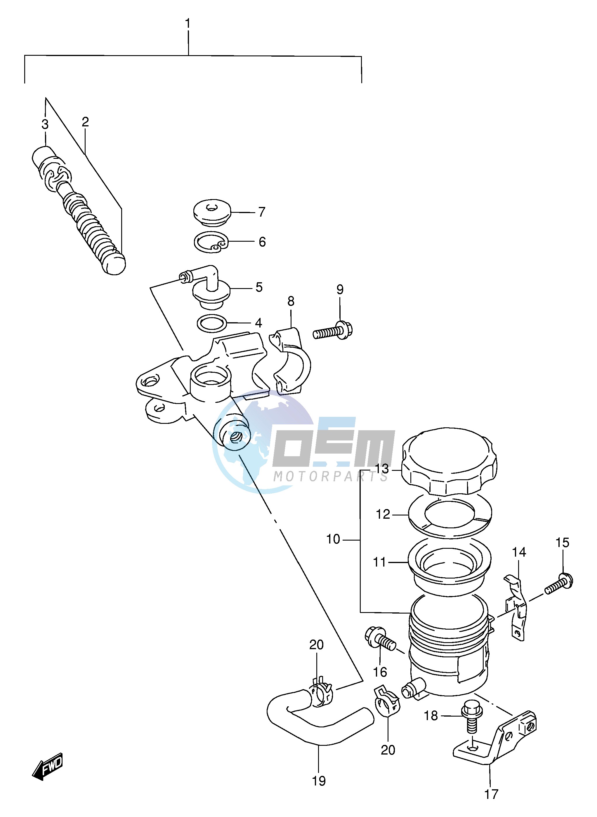 FRONT MASTER CYLINDER