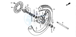 CMX250C REBEL drawing FRONT WHEEL