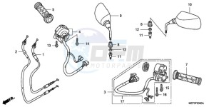 FJS400D9 SI - (SI) drawing SWITCH/CABLE/MIRROR