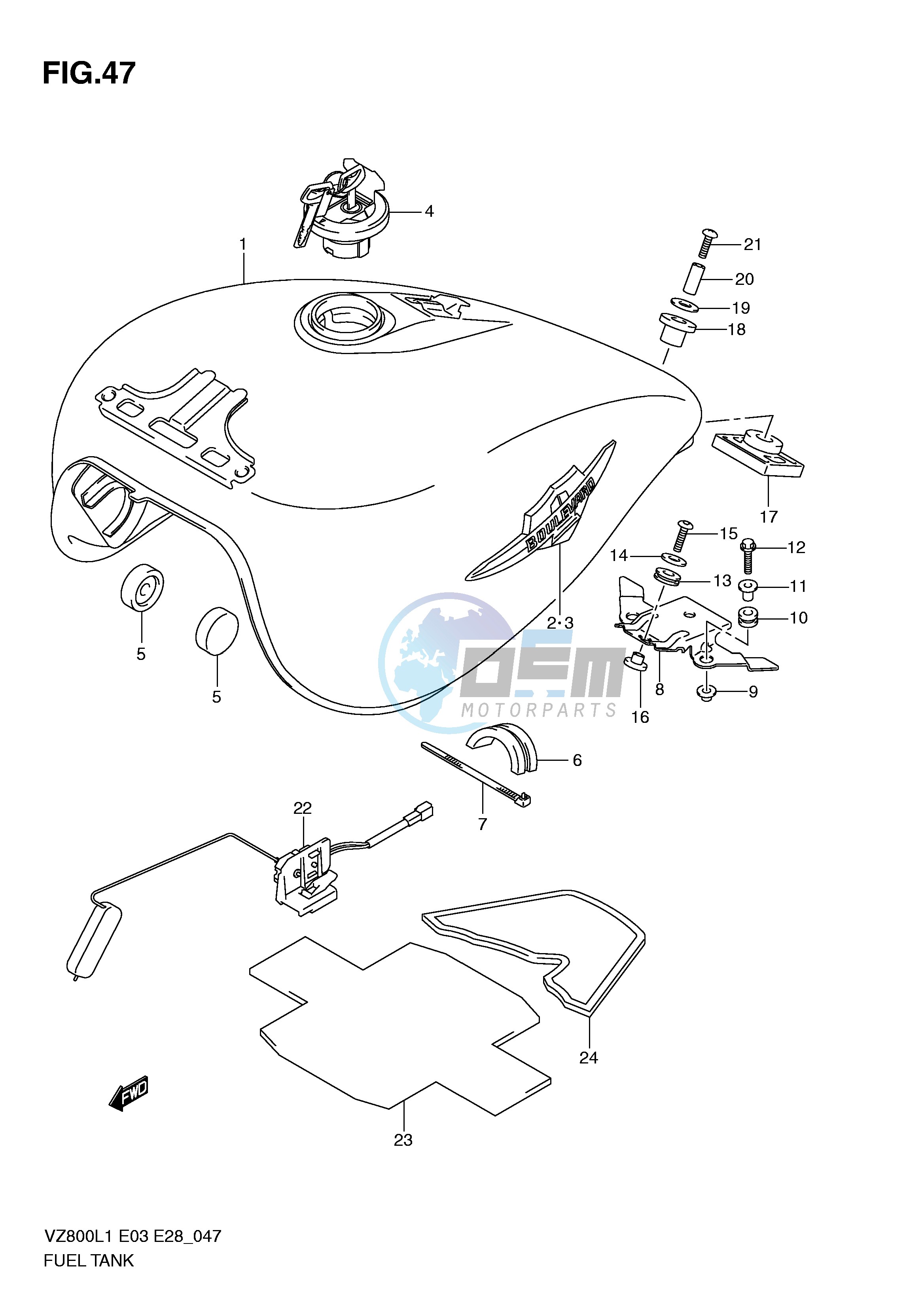 FUEL TANK (VZ800L1 E3)