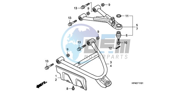 FRONT ARM (4WD)