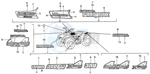 TRX300FW FOURTRAX 300 4X4 drawing MARK/EMBLEM