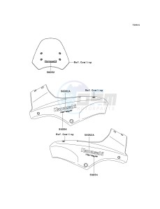 KLE 650 A [VERSYS EUROPEAN] (A7F-A8F) A8F drawing DECALS-- BLUE- --- BLACK- --- A8F- -