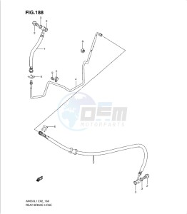 AN650 drawing REAR BRAKE HOSE (AN650L1 E19)