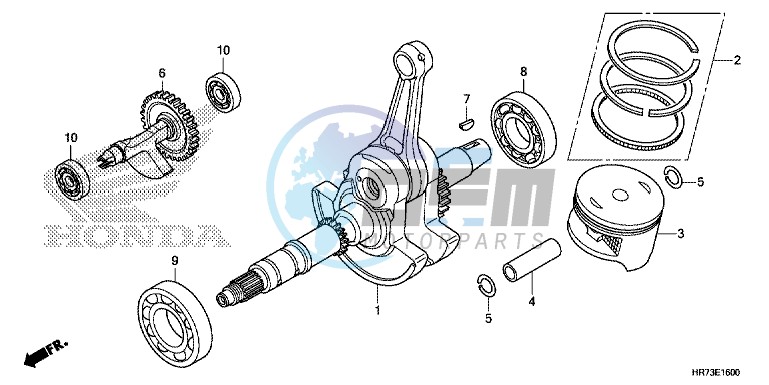 CRANK SHAFT/ PI STON