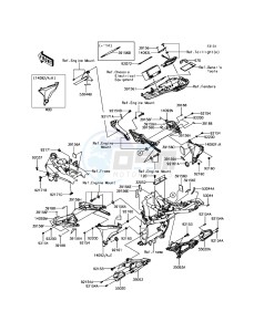 Z800 ABS ZR800BGF FR GB XX (EU ME A(FRICA) drawing Frame Fittings