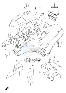 LT-A750X drawing REAR FENDER (LT-A750XL3 P17)