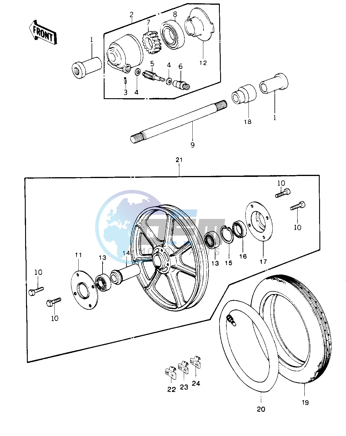 FRONT WHEEL_TIRE_HUB