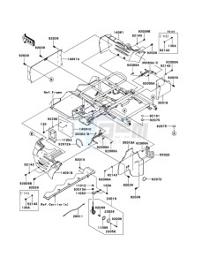 MULE_610_4X4 KAF400ADF EU drawing Frame Fittings(Rear)