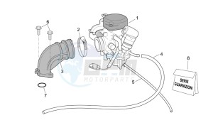 Scarabeo 50 4T E2 drawing Carburettor i