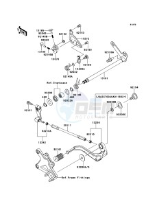 NINJA_ZX-10R_ABS ZX1000KEF FR XX (EU ME A(FRICA) drawing Gear Change Mechanism