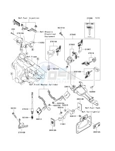 VN 1600 A [VULCAN 1600 CLASSIC] (A6F-A8FA) A7F drawing IGNITION SWITCH_LOCKS_REFLECTORS