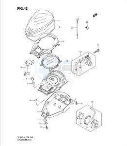 VL800 drawing SPEEDOMETER (VL800TL1 E24)