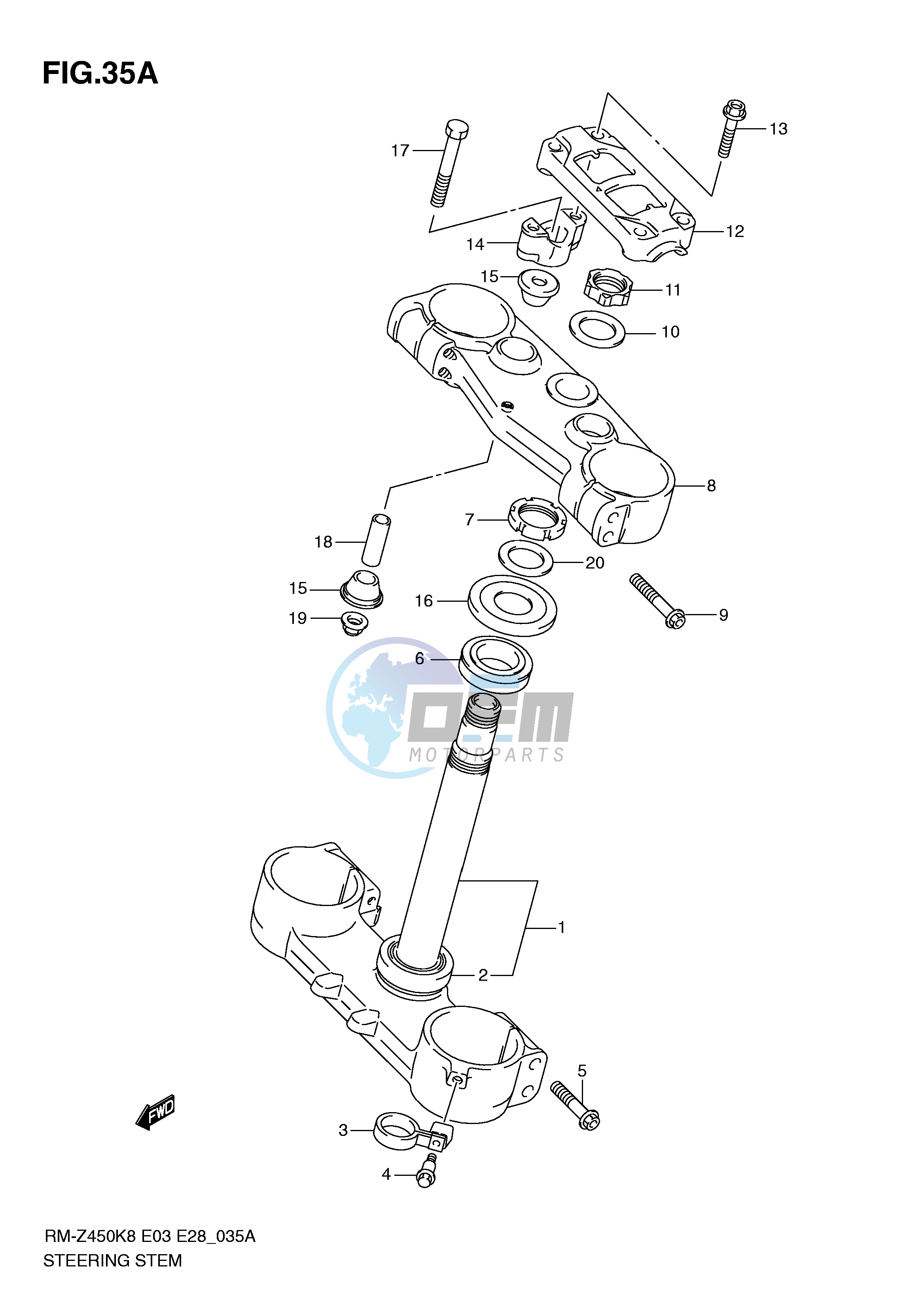 STEERING STEM (RM-Z450L1)