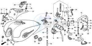 VT750C2 drawing FUEL TANK/FUEL PUMP