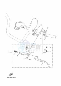 YFM700FWBD YFM70KPXK (B5K3) drawing HANDLE SWITCH & LEVER