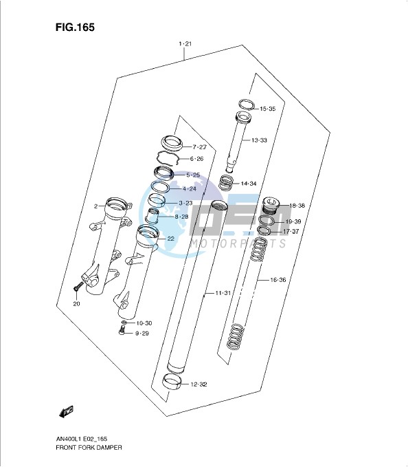 FRONT FORK DAMPER (AN400L1 E2)