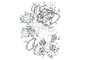 TT RE 600 drawing CRANKCASE COVER