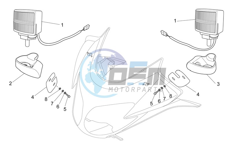 Front strobe light