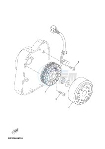 YPR250RA XMAX 250 ABS EVOLIS 250 ABS (1YS7 1YS7 1YS7) drawing GENERATOR