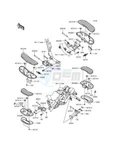 VULCAN 1700 NOMAD ABS VN1700DFF GB XX (EU ME A(FRICA) drawing Footrests