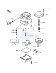 EX 500 A [EX500] (A4-A7) [EX500] drawing CARBURETOR PARTS