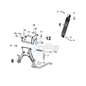 VIVA NA drawing REAR SHOCK AND STAND