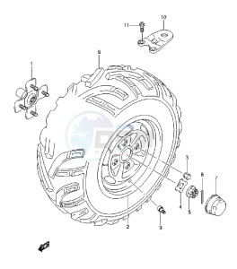 LT-A750XZ drawing LEFT REAR WHEEL (LT-A750XZL3 P17)