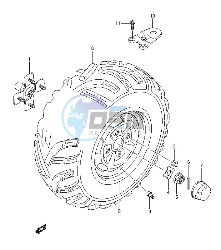 LEFT REAR WHEEL (LT-A750XZL3 P17)