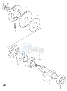 AN400 (E2) Burgman drawing CRANK BALANCER