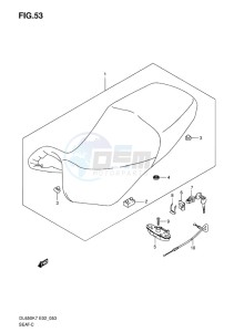 DL650 ABS V-STROM EU-UK drawing SEAT