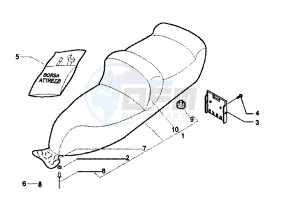 X9 EVOLUTION 250 drawing Saddle