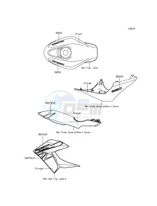 Z250SL BR250EGF XX (EU ME A(FRICA) drawing Decals(Orange)